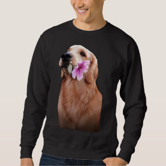 Moletom Retriever ouro Com Flor