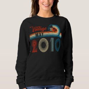 Moletom Retro 12 Birthday Vintage maio de 2010 12 anos
