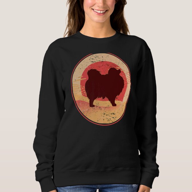 Moletom Retro 22 de Cães Pomeranianos (Frente)