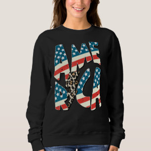 Moletom Retro America Flag Lightning Bolt Patriótico 4t