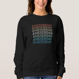 Moletom Retro Amsterdã Holanda Estilo 80s Vintage