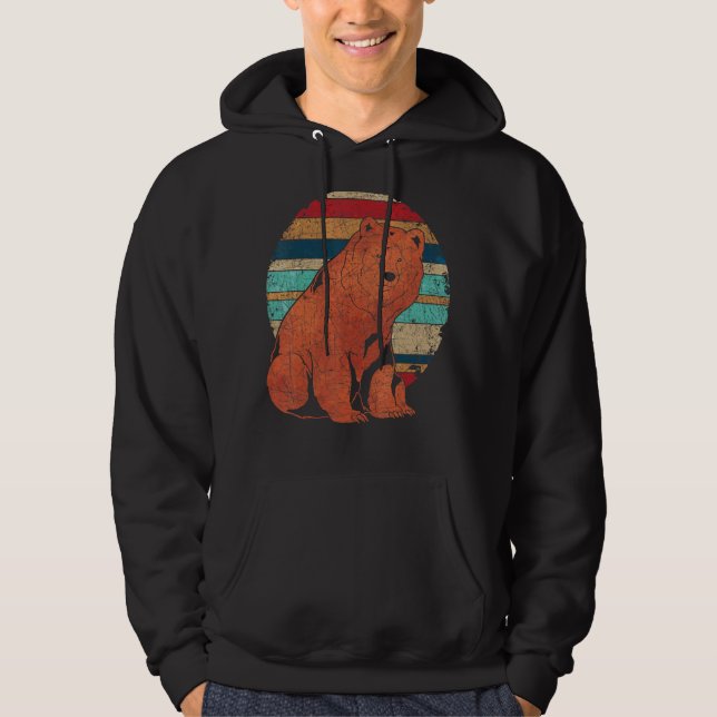 Moletom Retro Animal Brown Bear Forest Animal Bear 1 (Frente)