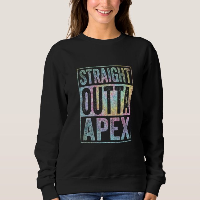 Moletom Retro Apex Stuff Clothing Straight Outta Apex Tie  (Frente)