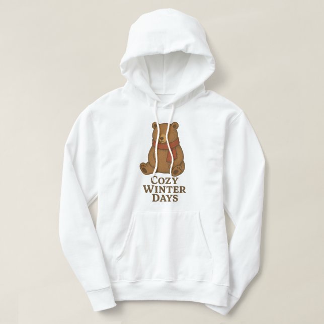 Moletom Retro Bear Inverno (Frente do Design)
