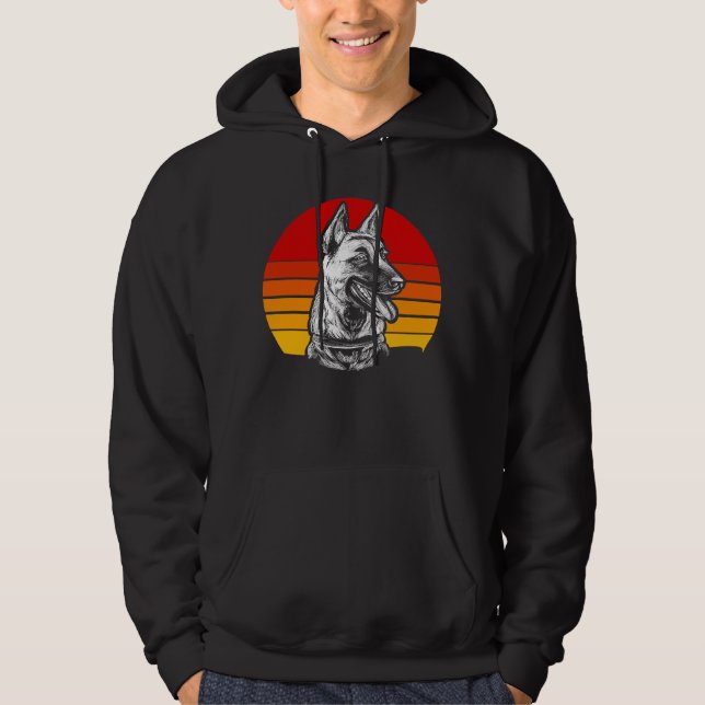 Moletom Retro Belga Malinois 3 (Frente)