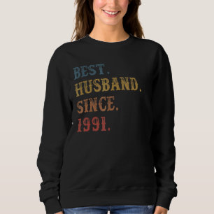 Moletom Retro Best Husband Desde 1991 31º Aniver Casado