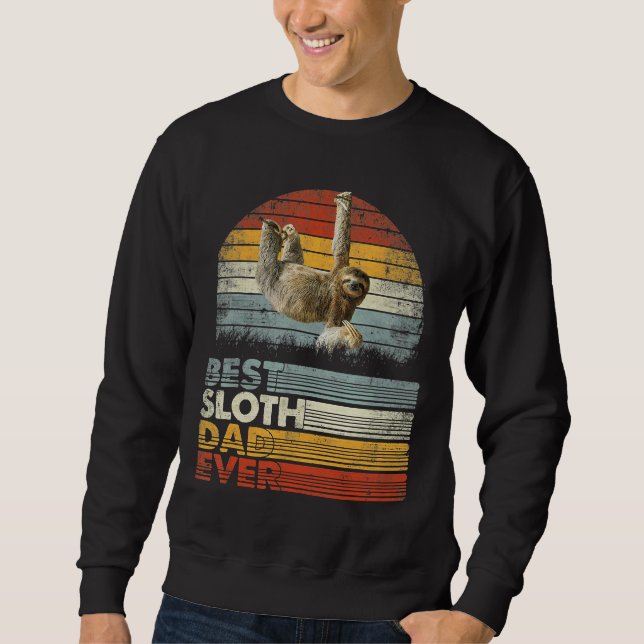 Moletom Retro Best Sloth Pai Ever Animal 13957 (Frente)