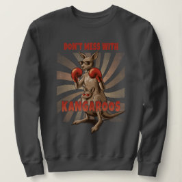 Moletom Retro Boxing Kangaroo - Animal Engraçado