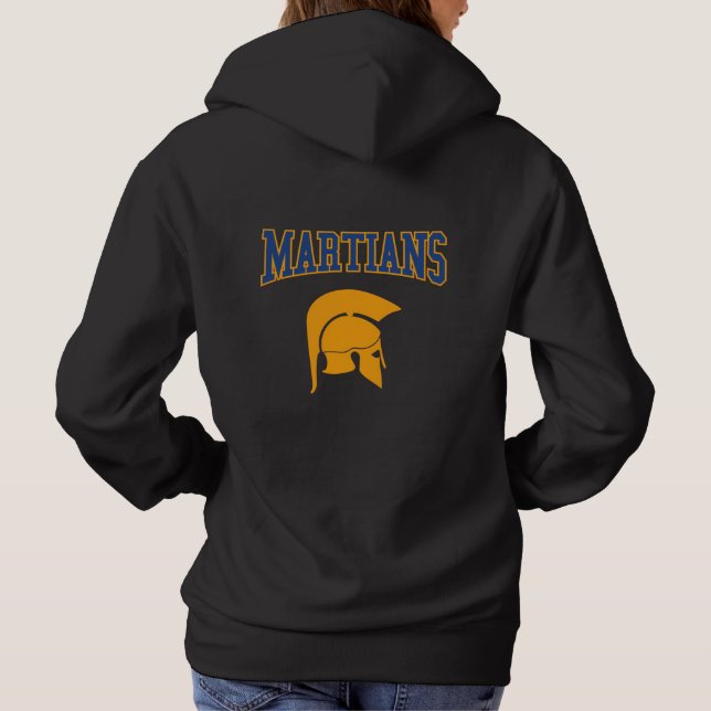 Moletom Retro College Blue Orange Martians Varsity Sport (Verso)