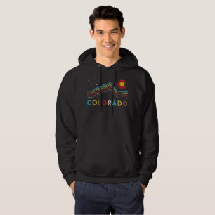 Moletom Retro Colorado Flag Rocky Mountain Souvenir