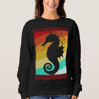 Moletom Retro Colorful Seahorse