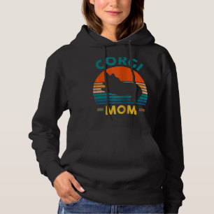Moletom Retro Corgi Mãe Cachorro Mãe Pet Proprietário Vint