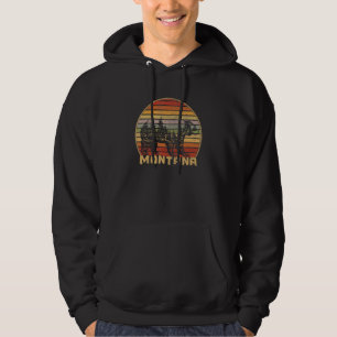 Moletom Retro da Natureza do Urso Cinzeiro de Montana Vint
