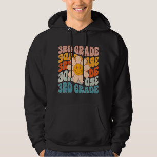 Moletom Retro Daisy Groovy Colorous Third 3rd Grade Teache