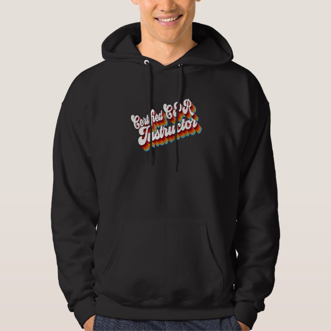 Moletom Retro de Apreciação de Trabalho de Instrutor Cpr C (Frente)