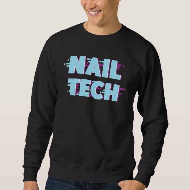 Moletom Retro de Falha Polonês de Trabalho Uniforme de Tec (Frente)