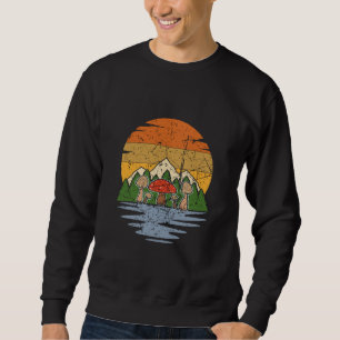 Moletom Retro de Separação de Cogumelo