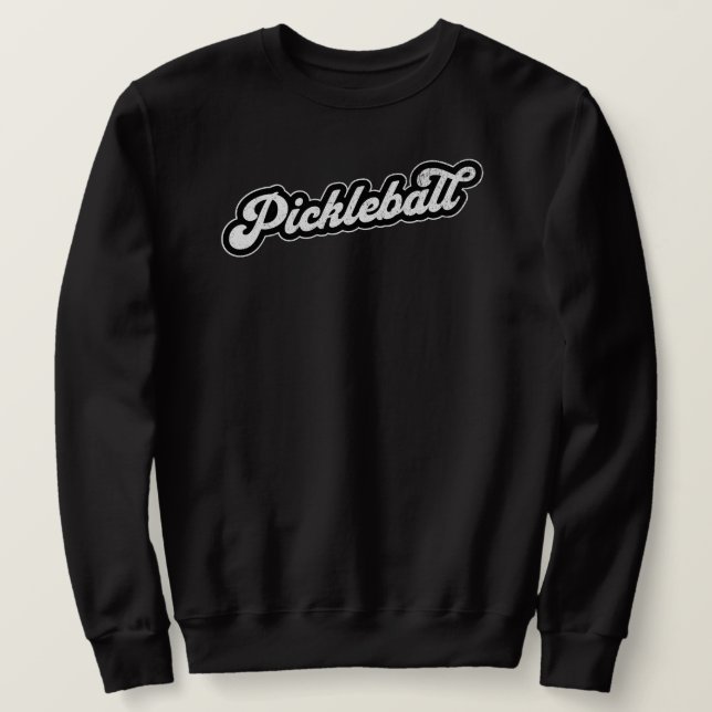 Moletom Retro de Vintagem de Pickleball (Frente do Design)