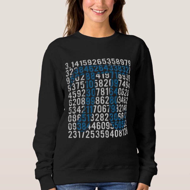Moletom Retro Digit Pi Symbol  Pi Day Math Teacher Student (Frente)