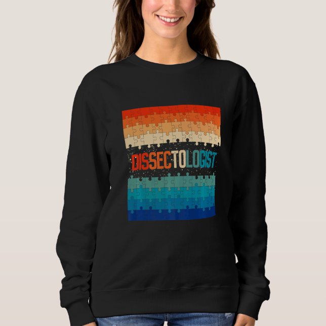 Moletom Retro Dissecologista Jigsee Quebra-cabeça (Frente)