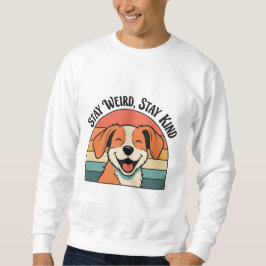 Moletom Retro Dog Kind Message Men’s Sweatshirt