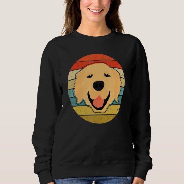 Moletom Retro Dog Lover Golden Retriever Shirt (Frente)
