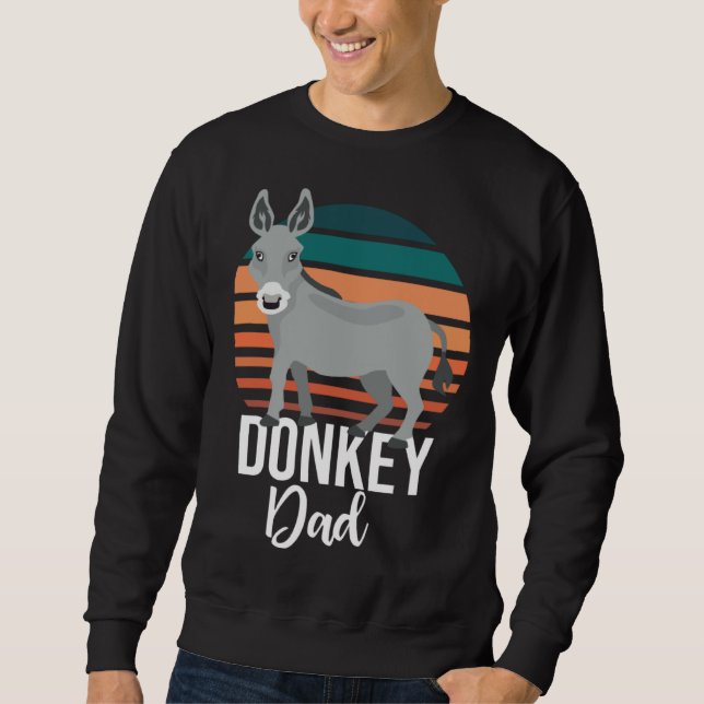 Moletom Retro Donkey Dad Donkey  Animal Farm (Frente)