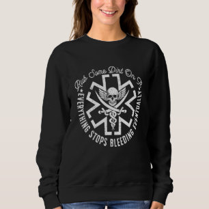 Moletom Retro Esfregue Um Pouco De Terra Nele Médico EMS E