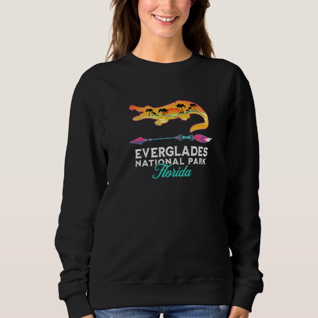 Moletom Retro Everglades National Park Florida Alligator S (Frente)