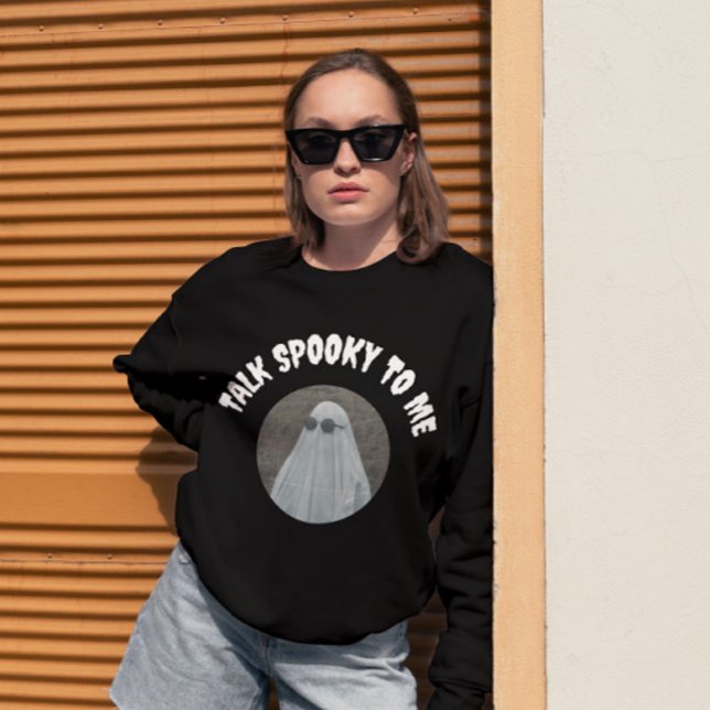 Moletom Retro Fale Estranho Para Mim Legal Halloween Fanta (Criador carregado)