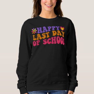 Moletom Retro Feliz Dia Passado Da Escola Daisy Flower Tea
