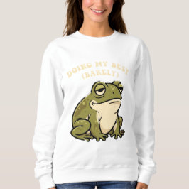 Moletom Retro Frog Doing My Best Women’s Sweatshirt