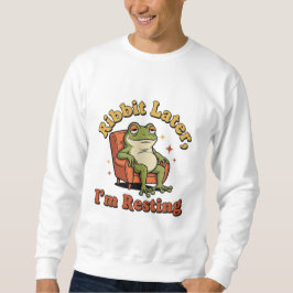 Moletom Retro Frog Relax Humor Men’s Sweatshirt
