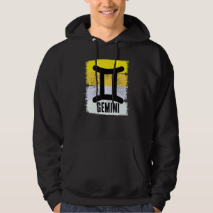 Moletom Retro Gemini Birthday - Símbolo Zodiac Constelação