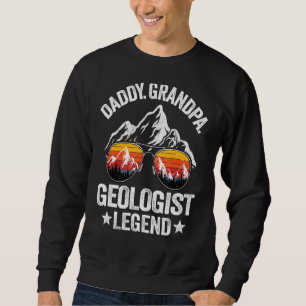 Moletom Retro Geológico da Legenda Geológica do Vovô Pai