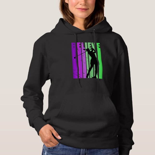 Moletom Retro Golfe Mulheres Jovens Golfistas Joga Golf P (Frente)