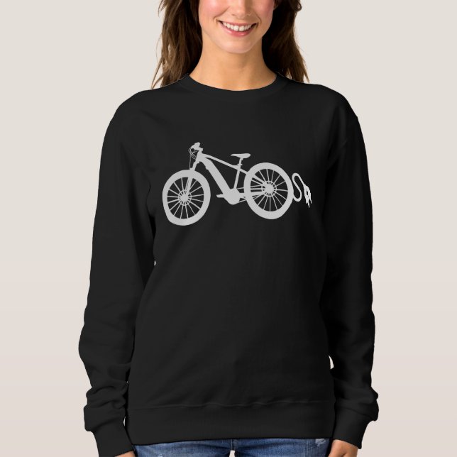 Moletom Retro Graphic E-Bike Mountainbiking Bicycle E-Bike (Frente)