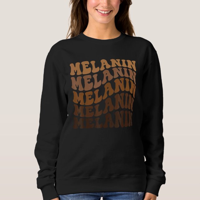 Moletom Retro Groovy Boho 70s Queen King Melanin Black Pri (Frente)