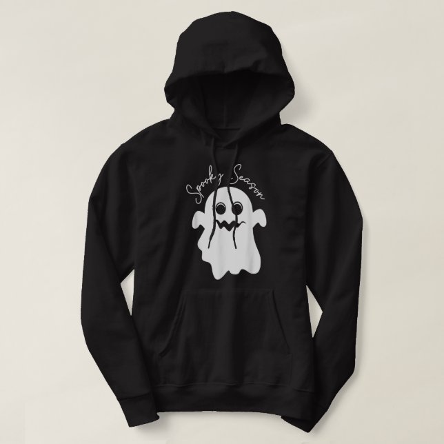 Moletom Retro Groovy Ghost Spooky Season Halloween Costume (Frente do Design)