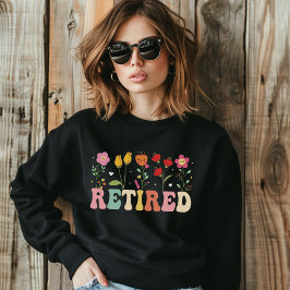Moletom Retro Groovy "RETIRED" – 70s Style Retirement