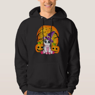 Moletom Retro Halloween Cute Witchy Unicorn Girls 2
