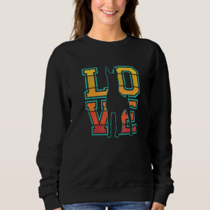 Moletom Retro I Love My Doberman Pinscher Dog Theme Design