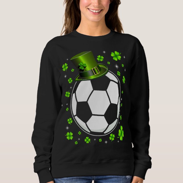 Moletom Retro Irish Soccer Shamrock Rua de Esporte Patrick (Frente)