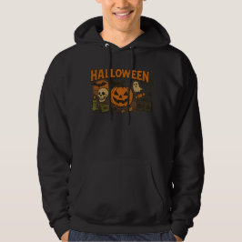 Moletom Retro Jack-O’-Lanterna Halloween Roupas unisex