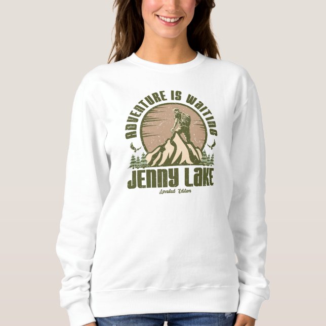 Moletom Retro Jenny Lake Hike (Frente)