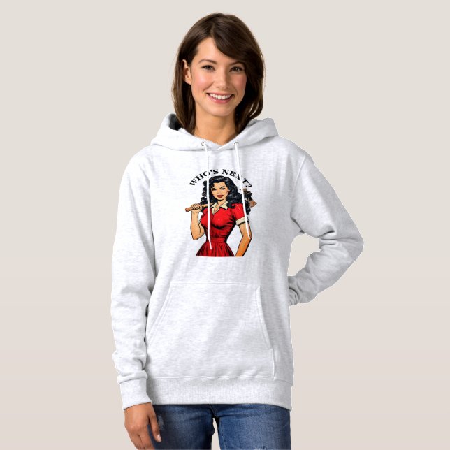 Moletom Retro Killer Housewife “Who’s Next?” Hoodie (Frente Completa)