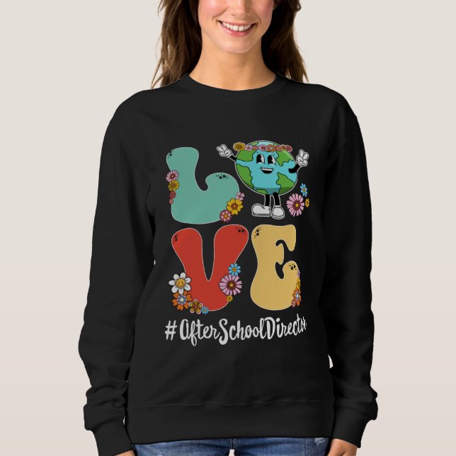 Moletom Retro Love World Earth Day 2023 After School Direc (Frente)