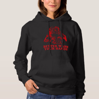 Moletom Retro Melhor Lave Suas Mãos Papais noeis Engraçado