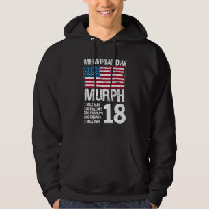 Moletom Retro Memorial Murph Workout US Flag Patriotic