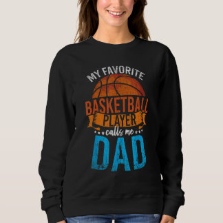 Moletom Retro Meu Jogador de Basquete Favorito Me Chama de